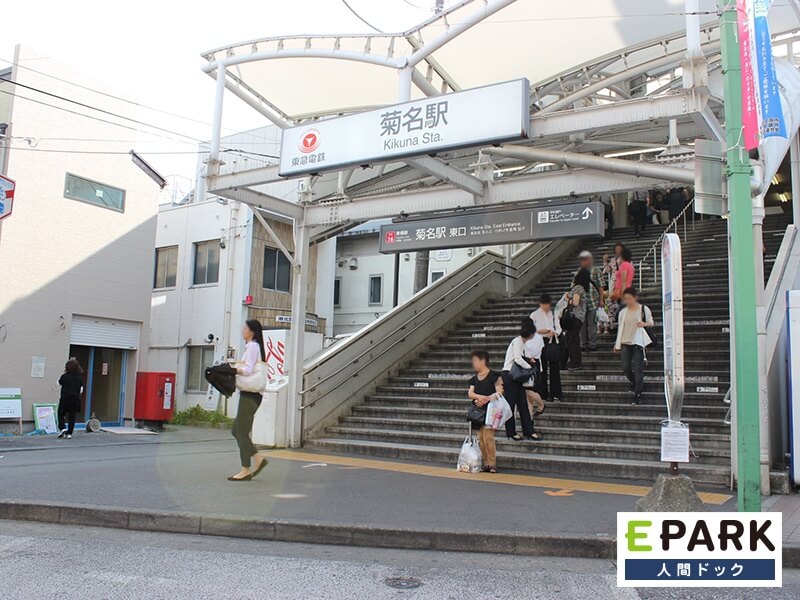 当院最寄りの東急菊名駅です。